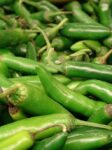 green tapered pods