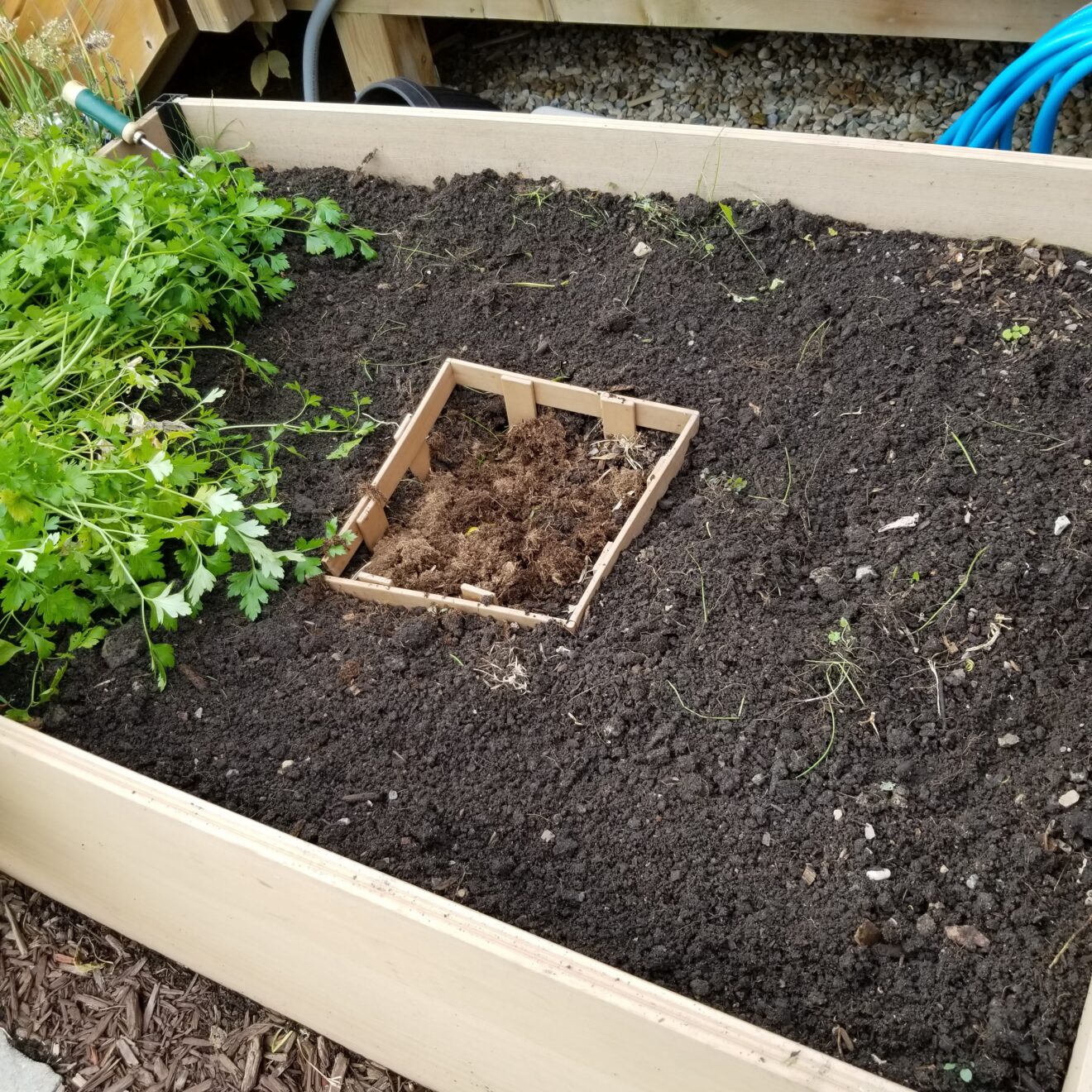Keyhole Garden Composting - unique solution for small beds